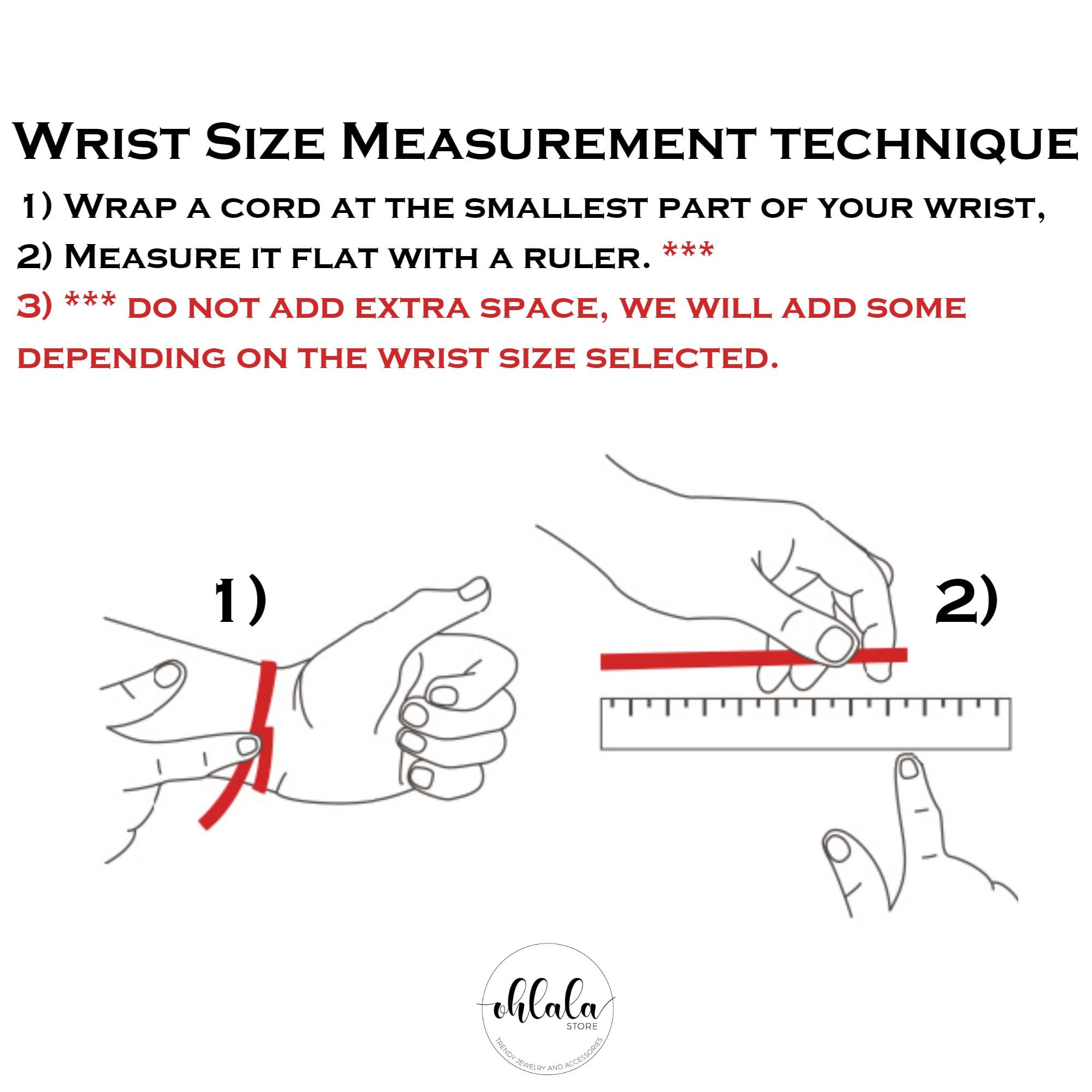 Wrist Size Measurement 1 Wrist size measurement technique