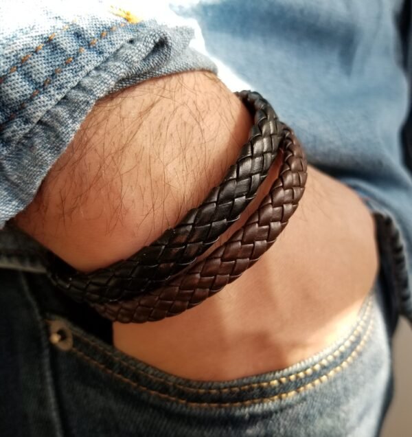 Mens Leather Bracelet, Mens Bracelet, Leather Bracelet, Men Leather Bracelet, Bracelet for Man, Braided Bracelet, Man Bracelet, Gift for Men