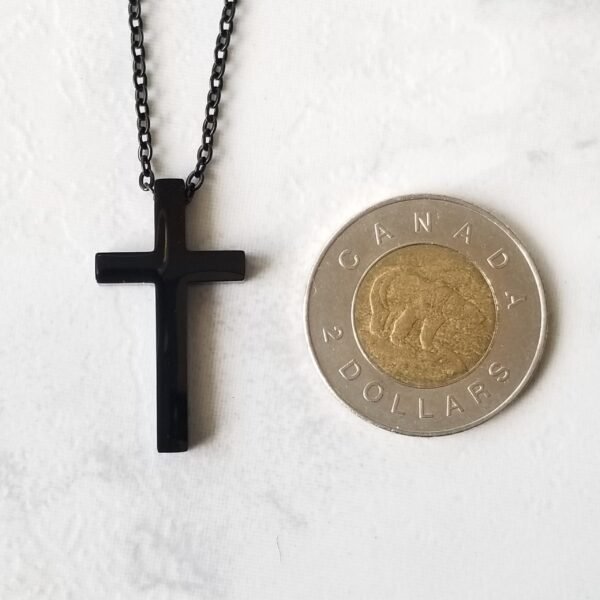 Simple Stainless Steel Cross Men Necklace