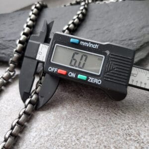 Chunky Silver Steel Men Chain, Men Thick Chain Necklace