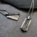 Personalized Men Necklace, Secret Message Pendant Necklace, Gift for Him 11 Personalized Men Necklace, Secret Message Pendant Necklace, Gift for Him