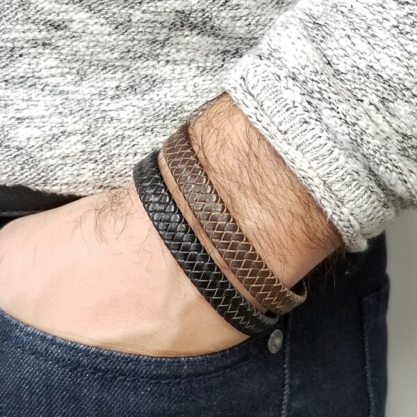 Mens Leather Bracelet, Mens Bracelet, Leather Bracelet, Men Leather Bracelet, Bracelet for Man, Braided Bracelet, Man Bracelet, Gift for Men