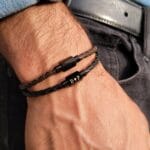 Engraved Men Leather Bracelet, Personalized Gift 11 Engraved Men Leather Bracelet, Personalized Gift