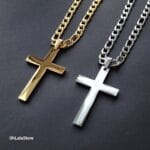 Big Cross Men Necklace, Personalized Necklace for Men's, Gift for Him