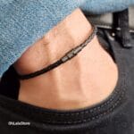 Simple Thin Men Leather Bracelet