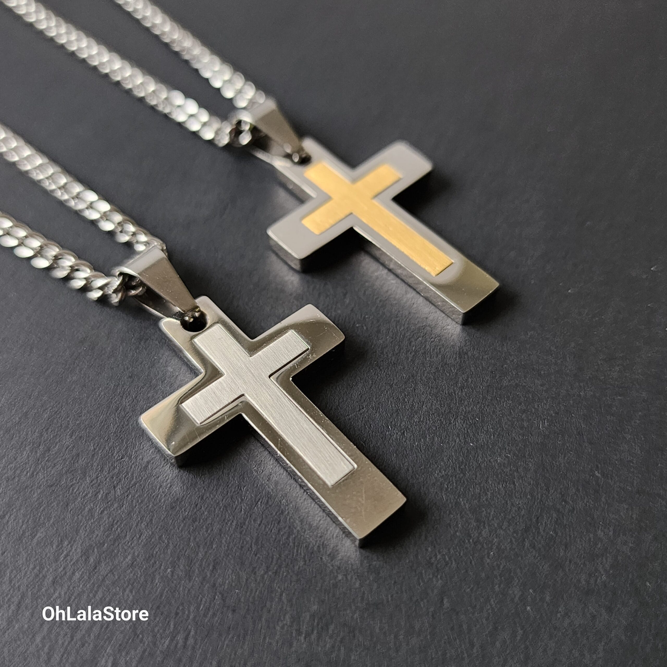 Personalized Silver Cross Necklace 10 Personalized Silver Cross Necklace