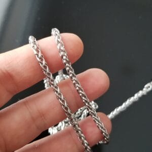 Stainless Steel Necklace Chain, 3MM- 4MM Rope Chain, Mens Jewelry