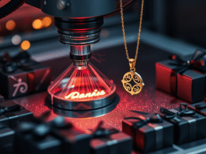 About us 2 showcase a powerful laser engraving machine that is working on 1