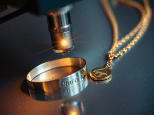 About us 4 showcase a powerful laser engraving machine that is working on