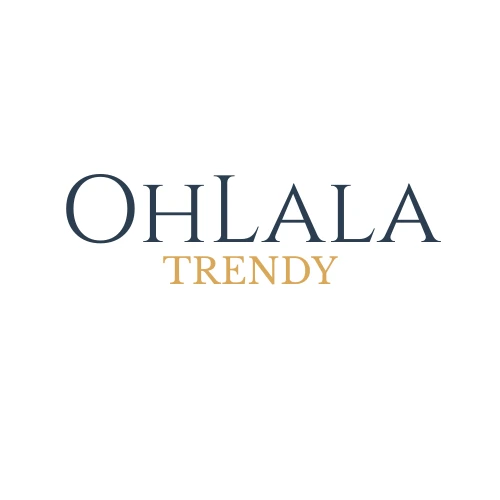 OhLalaTrendy jewelry brand logo with OhLala in Cinzel and TRENDY below in small caps
