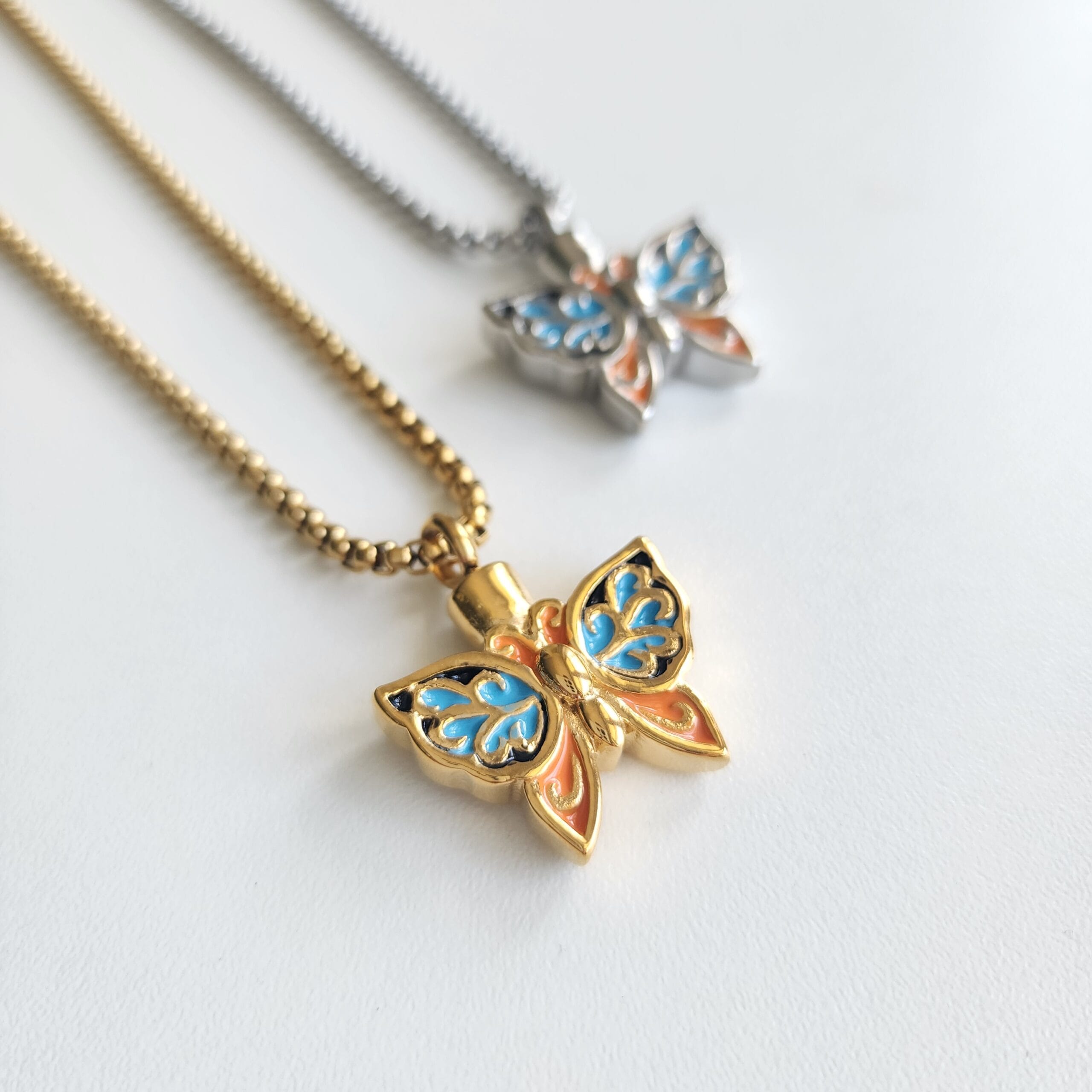 Butterfly Urn Necklace, Engraved Container Women Necklace, Personalized Memorial Necklace 6 Butterfly Urn Necklace, Engraved Container Women Necklace, Personalized Memorial Necklace - Image 6
